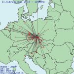 Mapa spojení na 1,3GHz (6/7)