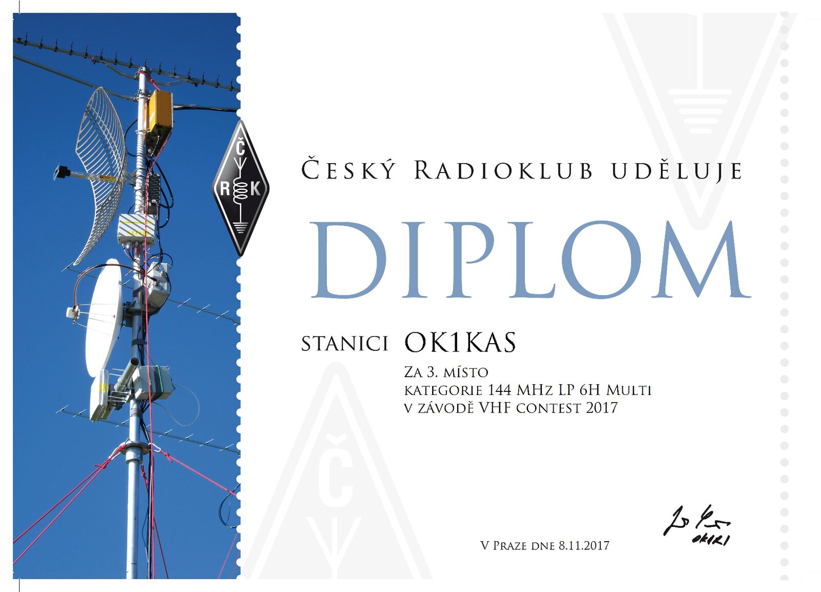 2017 OK1KAS VHF 6hod. LP multi