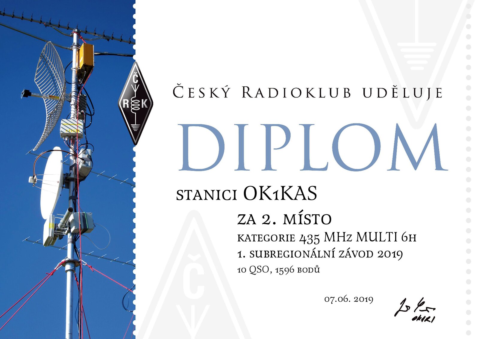 2019 OK1KAS_I. subreg_6hod_432MHz